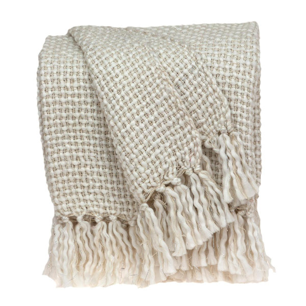 Gracie Oaks Karim Woven Handloom Wool Throw Wayfair